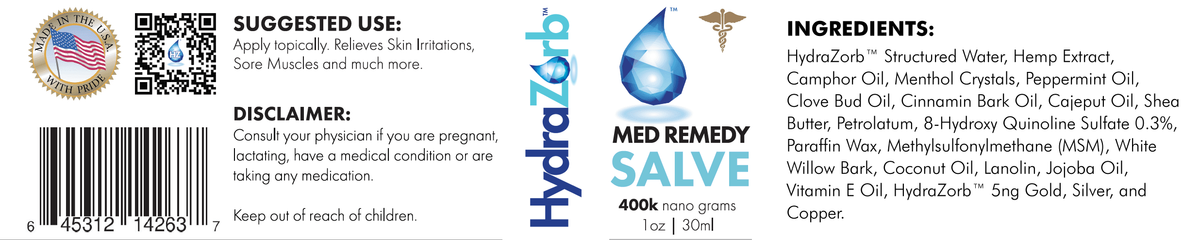 HydraZorb Pain Salve (image 5 of 5), Water & Light for Health, Sandy UT