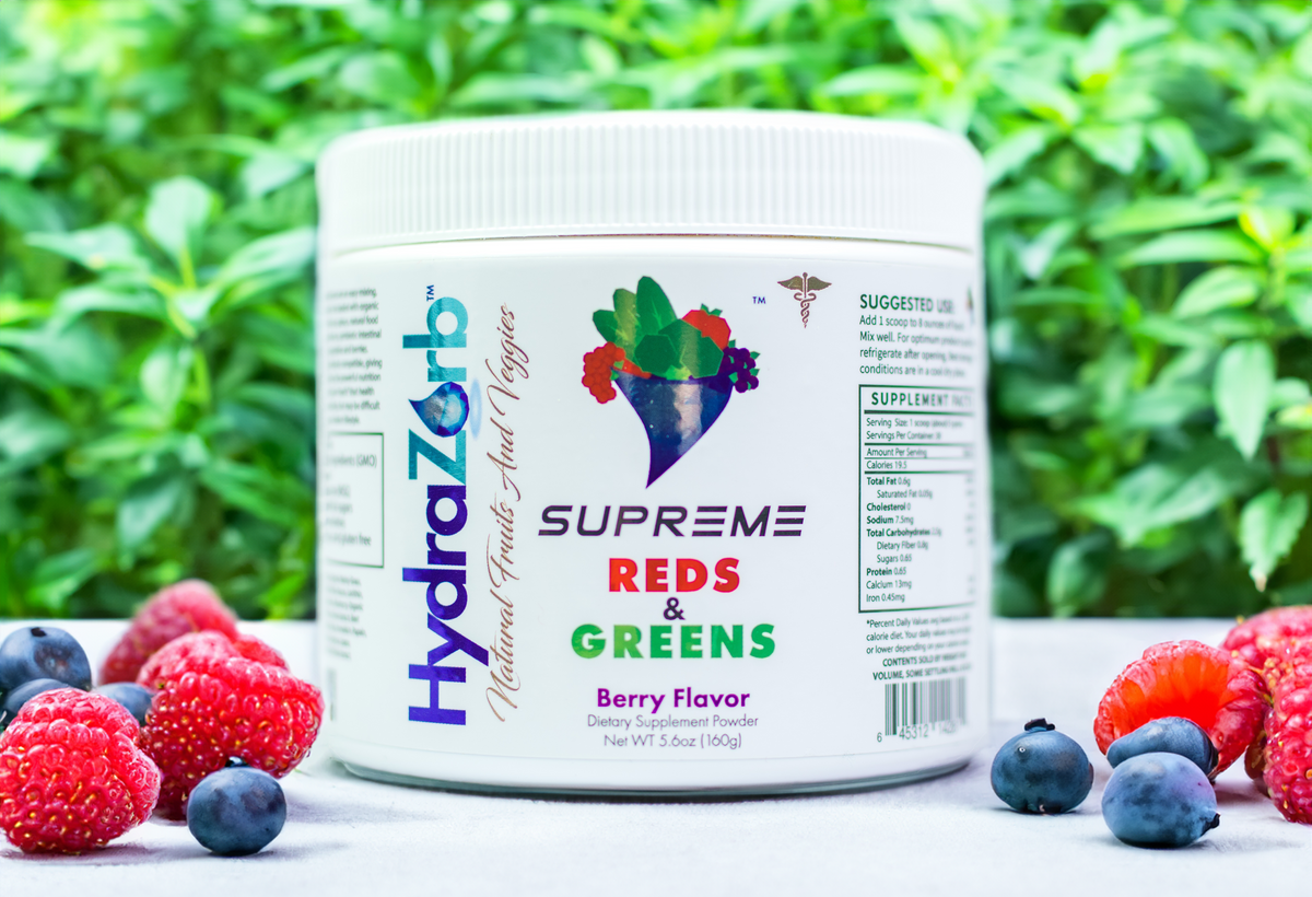 HydraZorb Supreme Reds and Greens - 30 servings (image 2 of 8), Water & Light for Health, Sandy UT