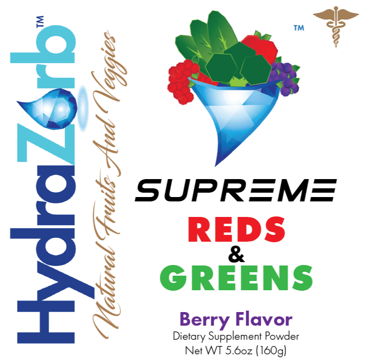 HydraZorb Supreme Reds and Greens - 30 servings (image 3 of 8), Water & Light for Health, Sandy UT