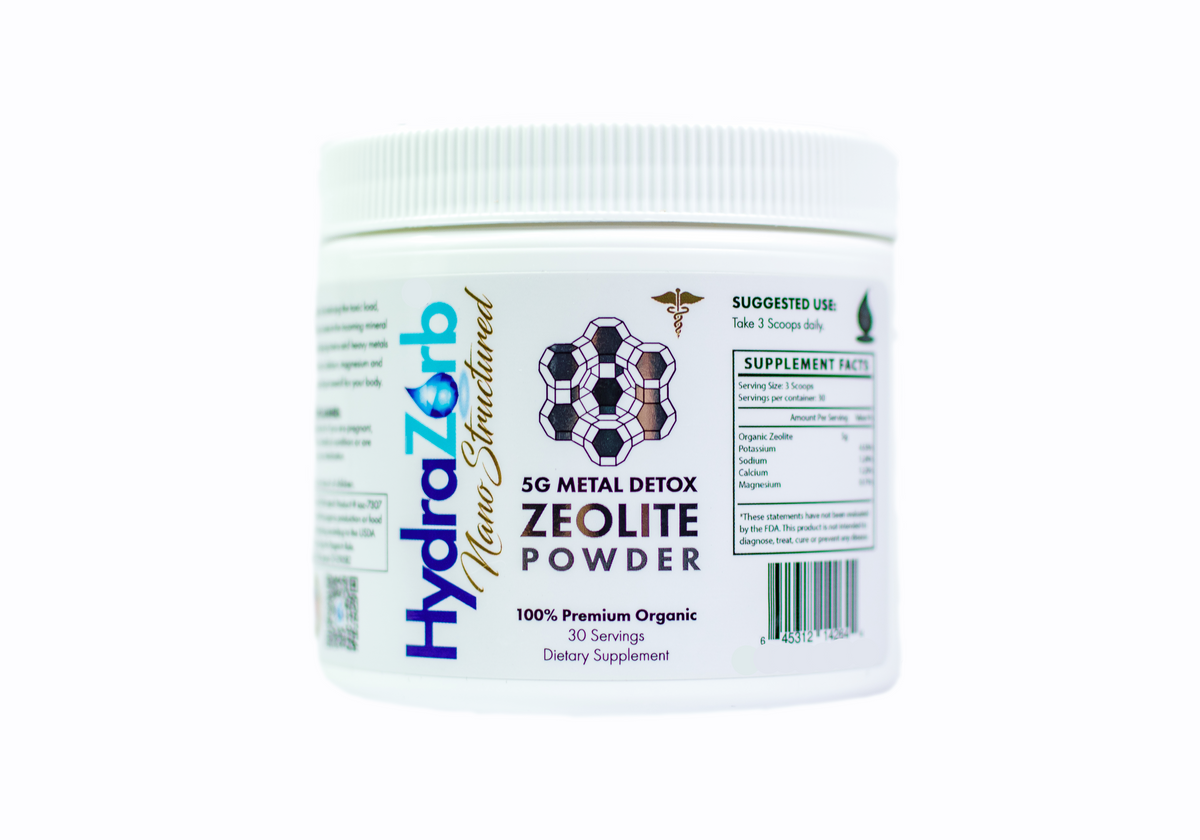 HydraZorb Nano-Structured Zeolite Powder (30 Servings) (image 1 of 5), Water & Light for Health, Sandy UT